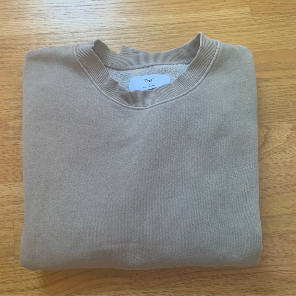 Aritzia TNA Tan Crewneck